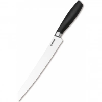 Кухонный хлебный нож Bker Core Professional Bread Knife, 220 мм, сталь X50CrMoV15, рукоять пластик купить в Таганроге