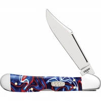 Нож перочинный ZIPPO Patriotic Kirinite Smooth Mini Copperlock, 92 мм, синий + ЗАЖИГАЛКА ZIPPO 207 купить в Таганроге