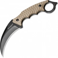 Нож с фиксированным клинком Magnum Spike Karambit — Boker 02SC028, сталь 440A EDP, рукоять стеклотекстолит G10, песочный купить в Таганроге