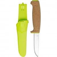 Нож с фиксированным лезвием Morakniv Floating Knife (S) Lime, сталь Sandvik 12C27, пробковая ручка купить в Таганроге