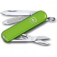 Нож Victorinox Classic SD Colors, Smashed Avocado (0.6223.43G) светло-зелёный, 7 функций 58мм купить в Таганроге