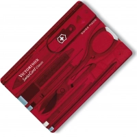 Швейцарская карта Victorinox SwissCard, сталь X45CrMoV15, рукоять ABS-Пластик, красный купить в Таганроге